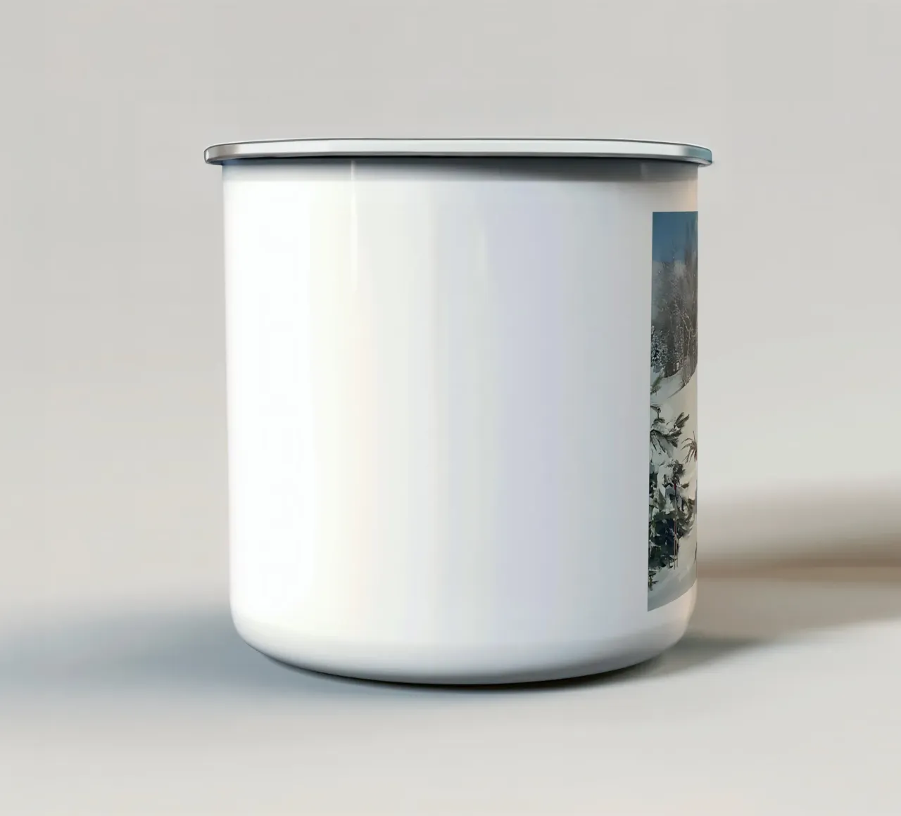 Slim Aarons - Camerieri sciatori tazza in smalto da kaitlinparkershop