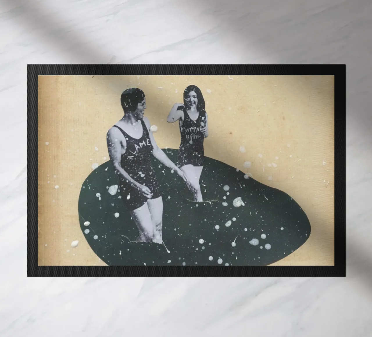 Splash doormat by Cassia Beck Collage