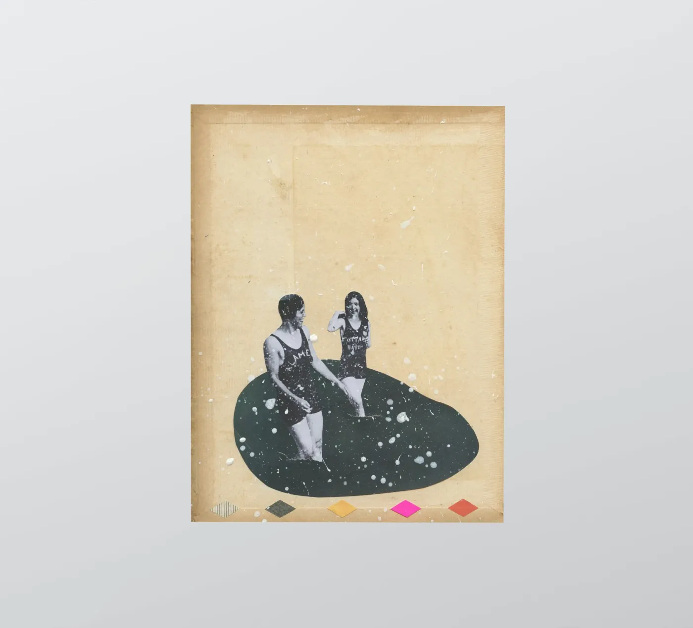 Splash sticker van Cassia Beck Collage