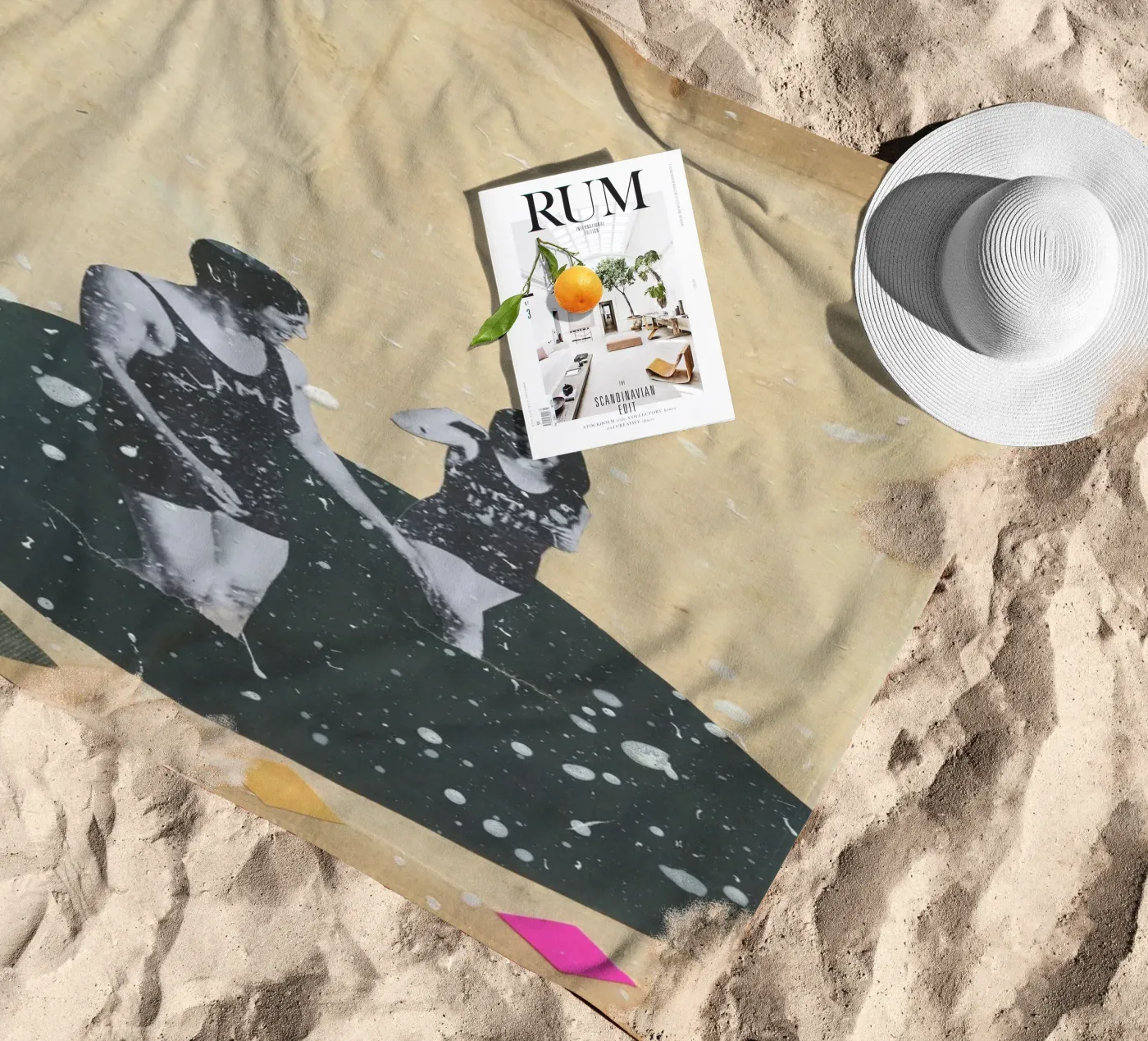 Schizzo telo mare da Cassia Beck Collage