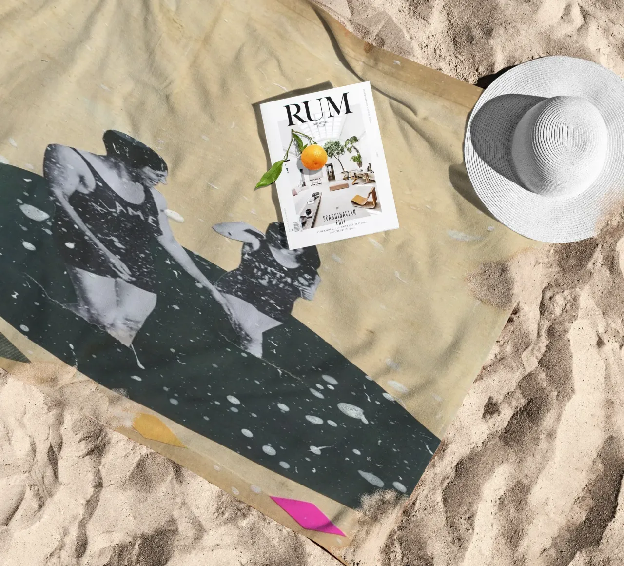 Schizzo telo mare da Cassia Beck Collage