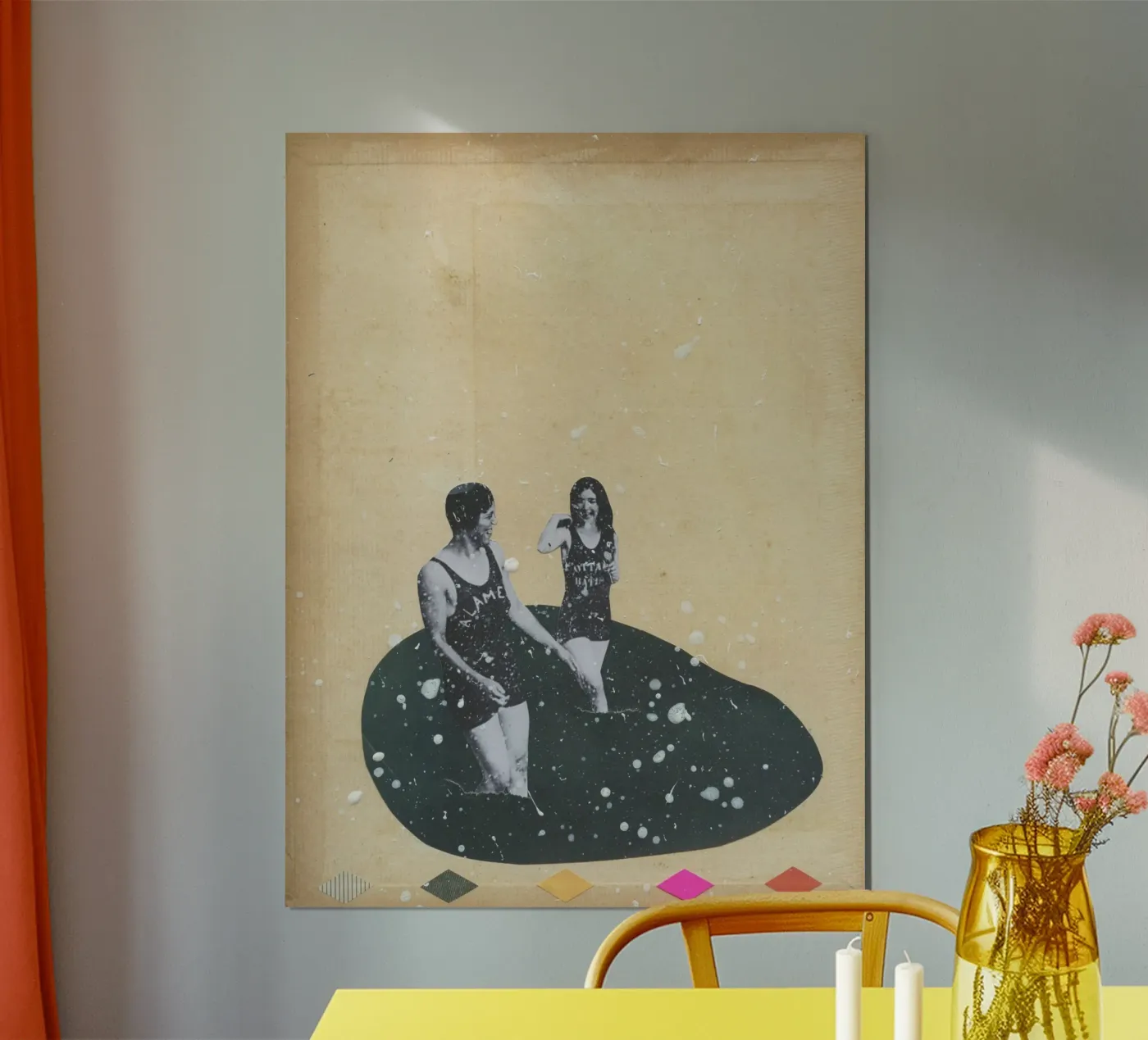 Spritzwasser Poster von Cassia Beck Collage