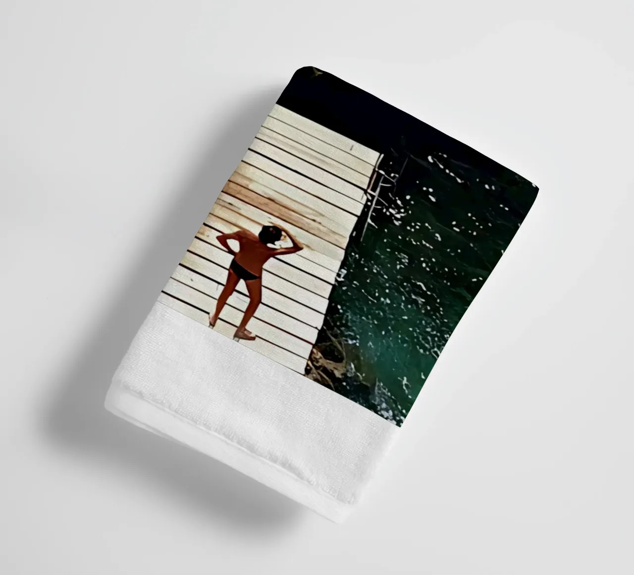 Slim Aarons - Speedboat Landing towel by kaitlinparkershop