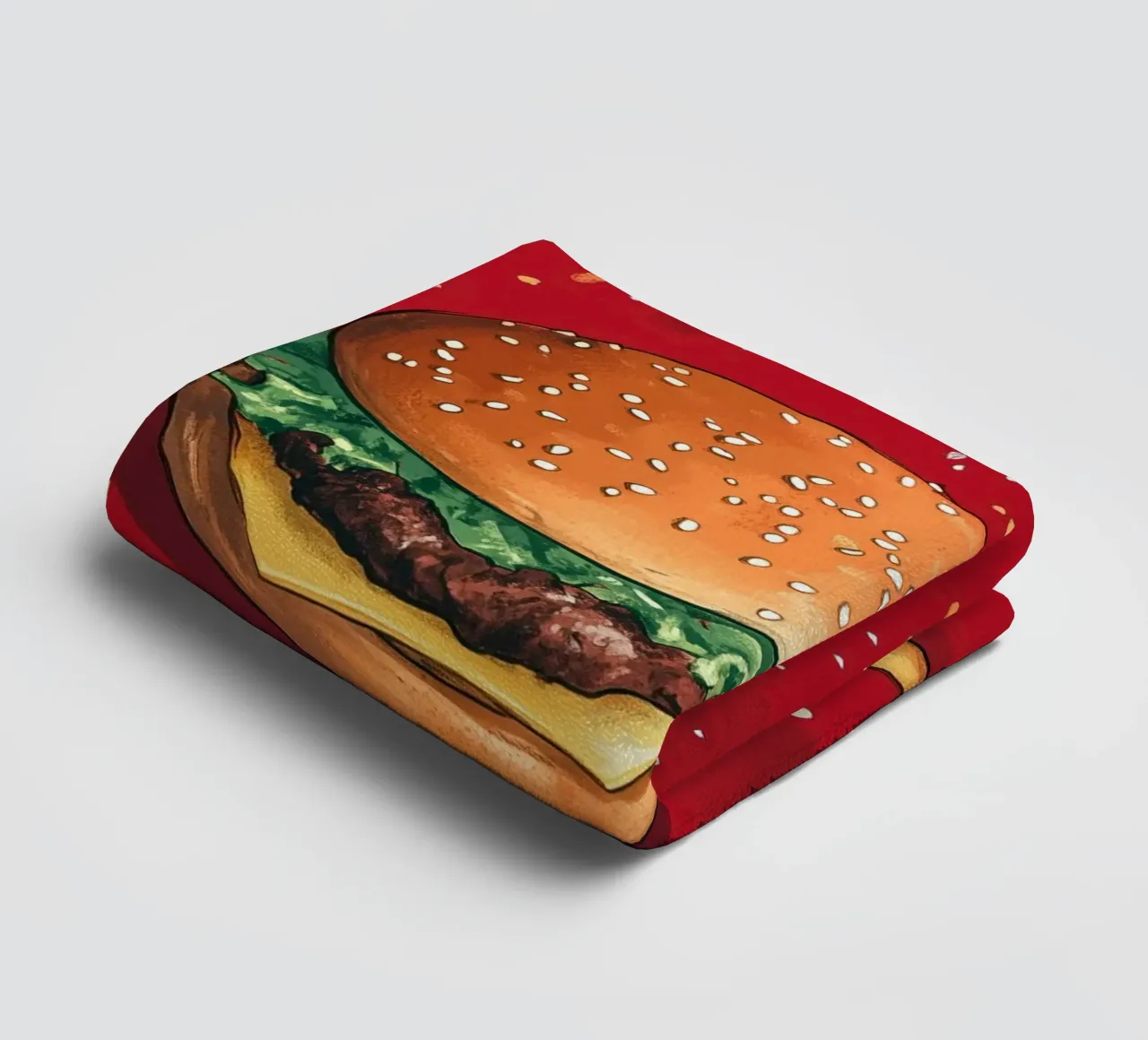 Hamburger e patatine asciugamano da bagno da Justyna Jaszke JBJart