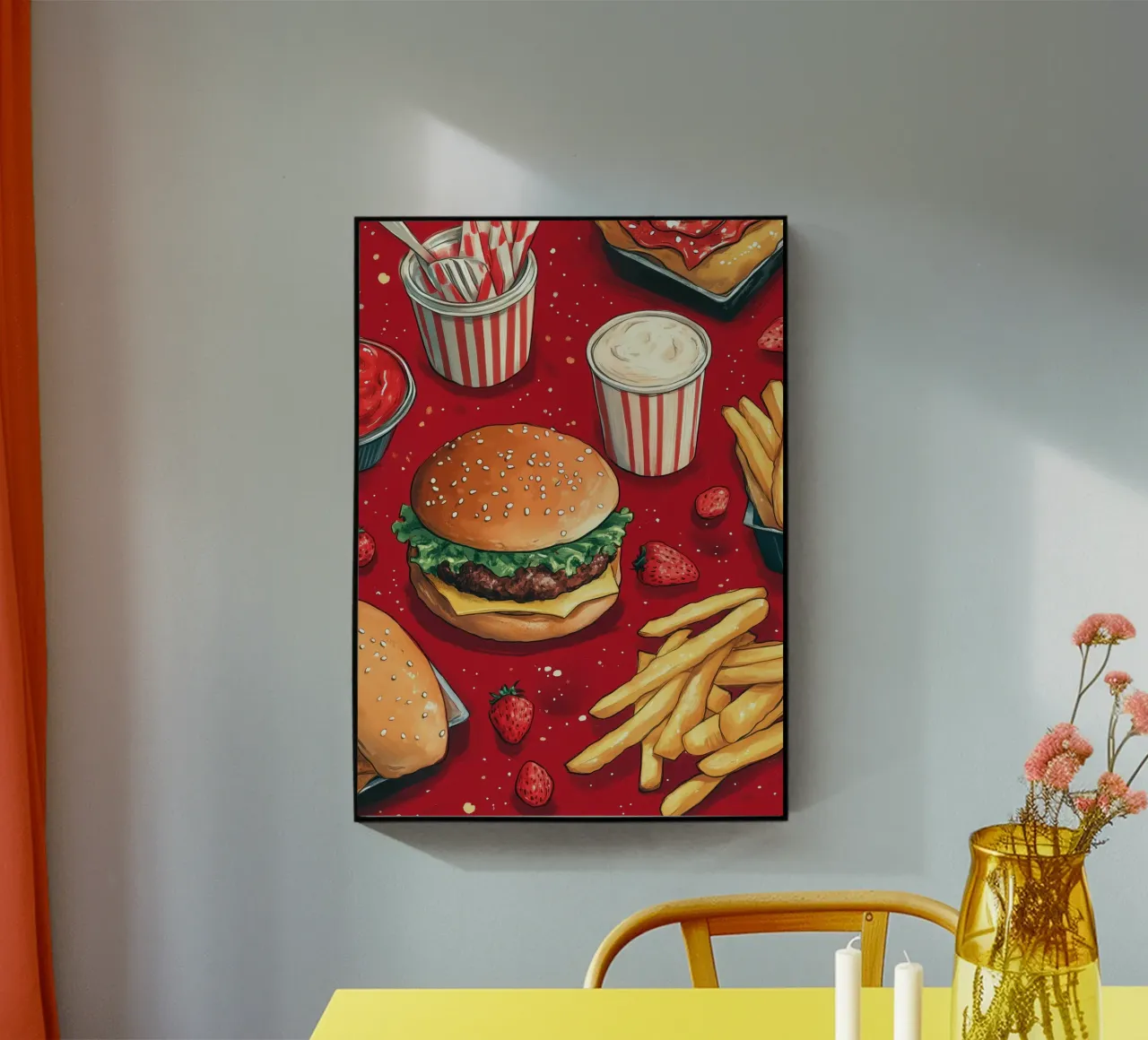 Hamburger e patatine plexiglass da Justyna Jaszke JBJart