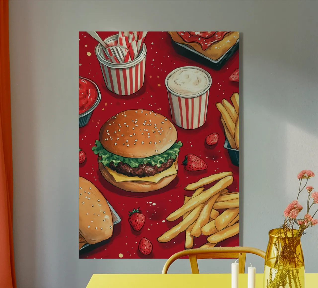 Hamburger e patatine plexiglass da Justyna Jaszke JBJart