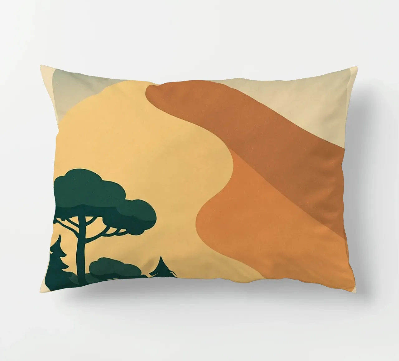 Dune du Pilat - Immensità dorata in stile vintage cuscino da JETLAG | affiches voyage