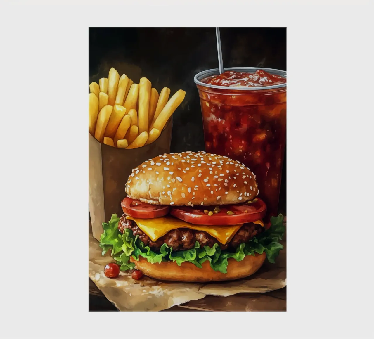 Fast food notebook by Justyna Jaszke JBJart