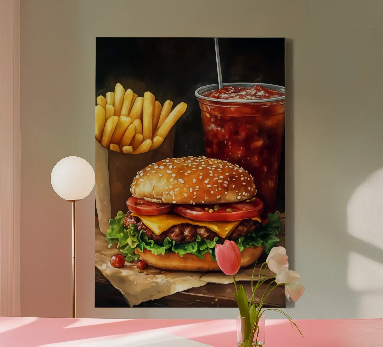 Fast food canvas by Justyna Jaszke JBJart
