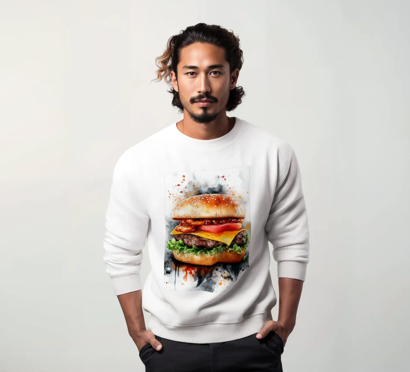Hamburger felpa da Justyna Jaszke JBJart