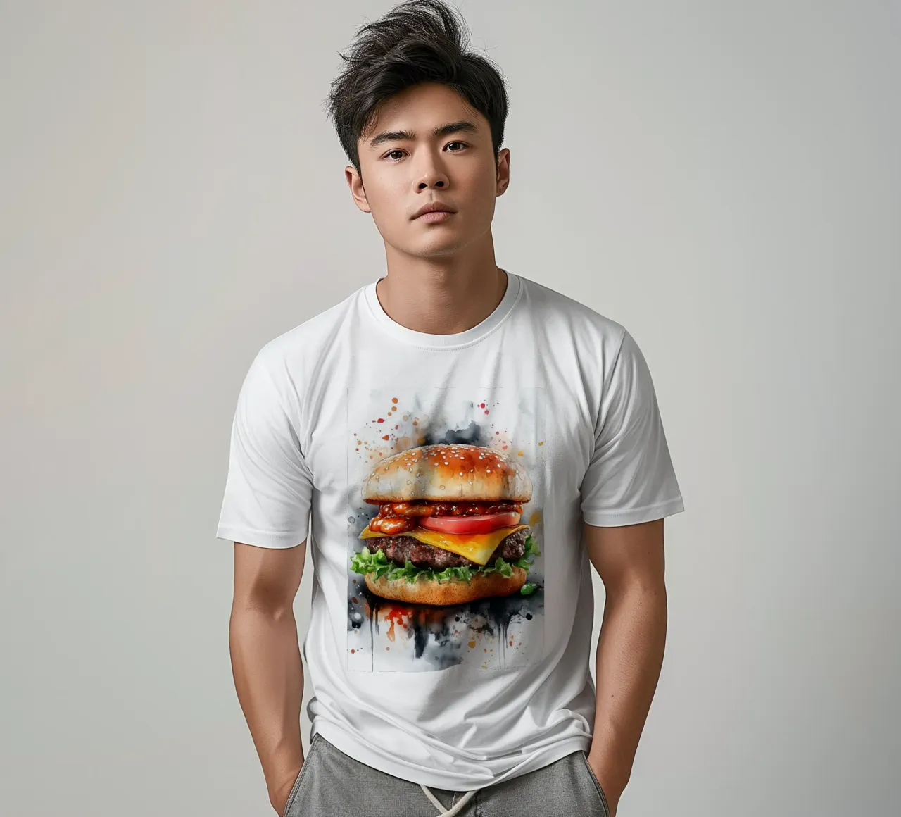 Hamburger t-shirt da Justyna Jaszke JBJart