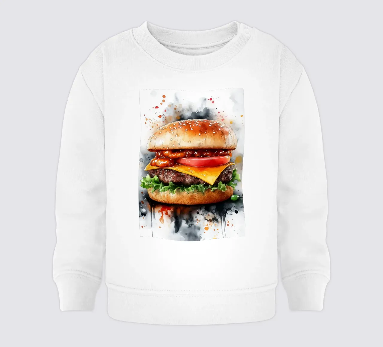 Hamburger felpa neonato da Justyna Jaszke JBJart