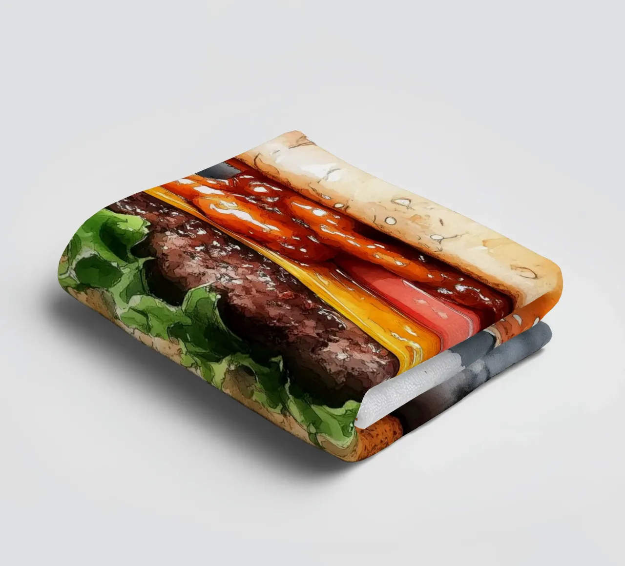 Hamburger asciugamano da bagno da Justyna Jaszke JBJart