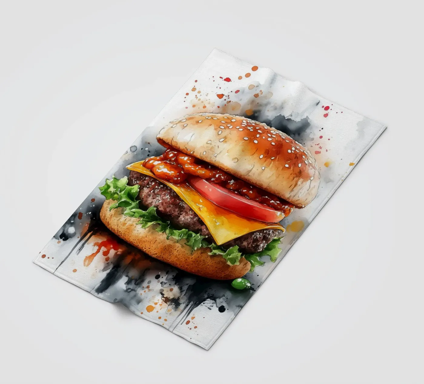 Burger Fleecedecke von Justyna Jaszke JBJart
