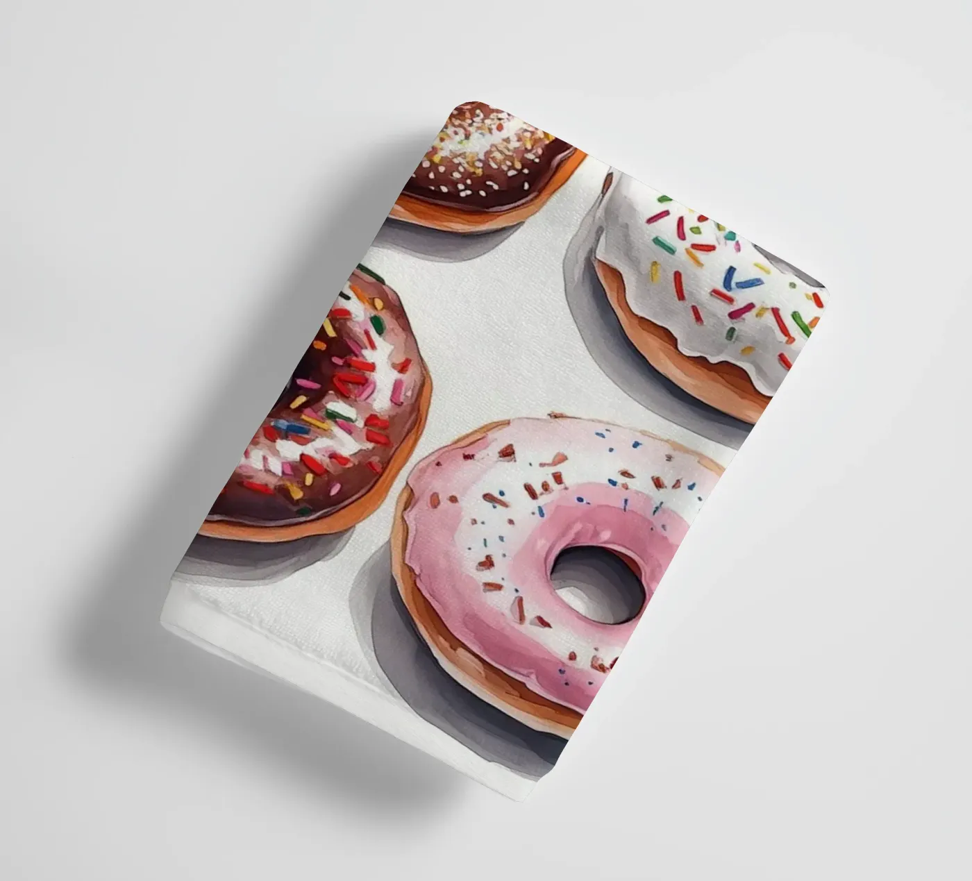 Donuts towel by Justyna Jaszke JBJart