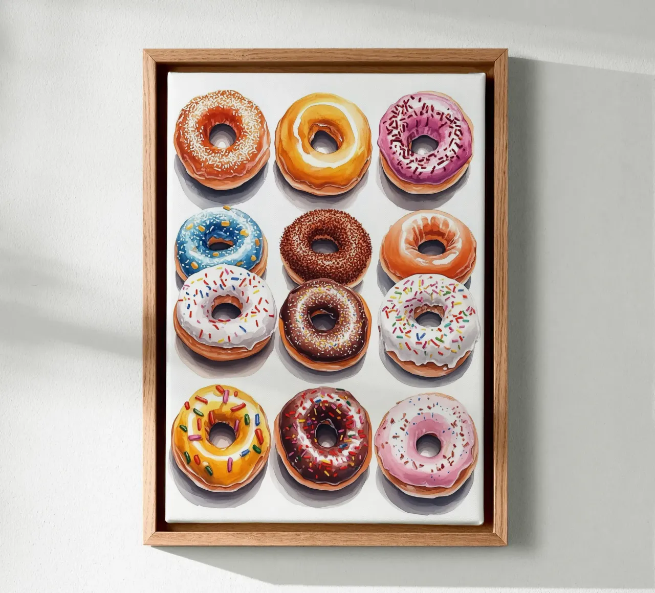 Donuts canvas by Justyna Jaszke JBJart