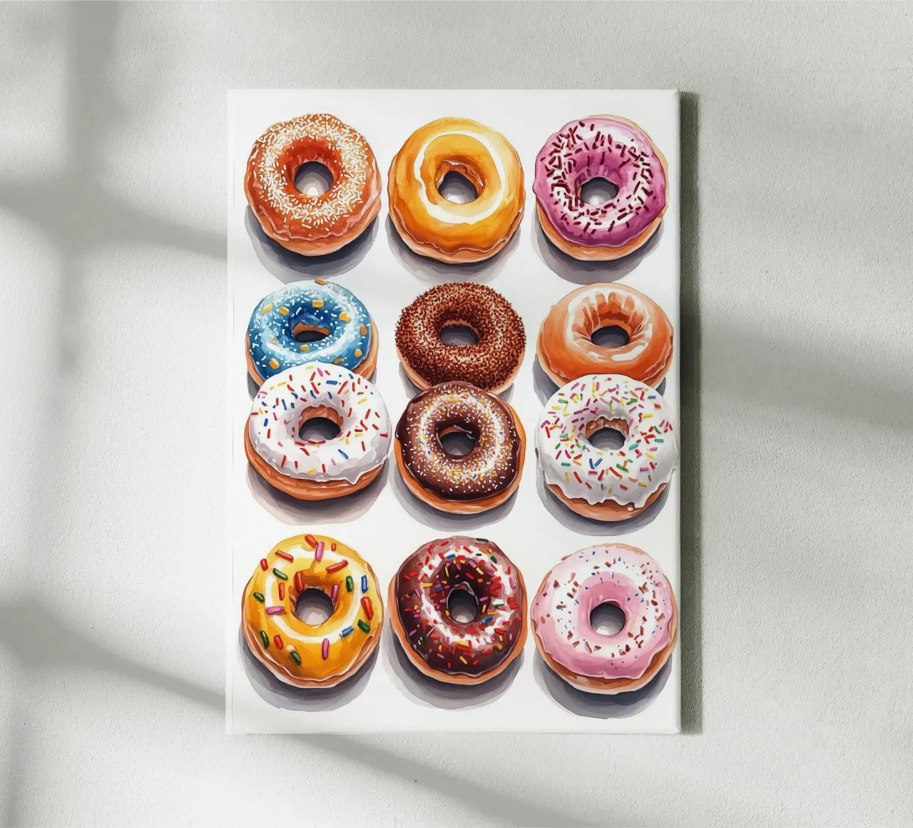 Donuts canvas by Justyna Jaszke JBJart