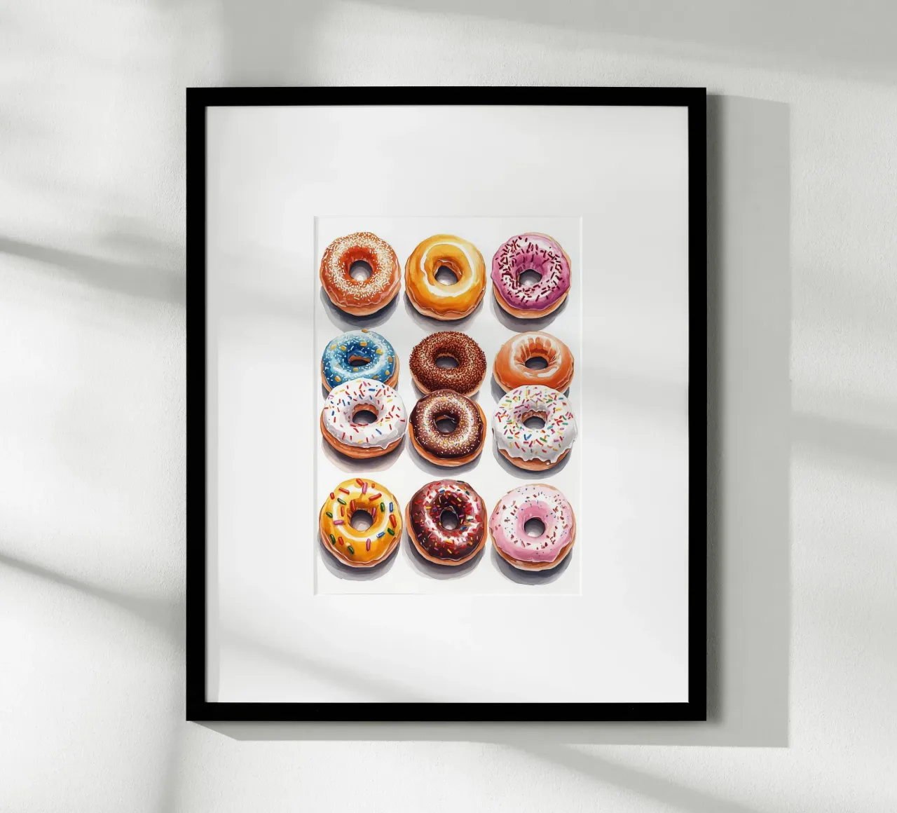 Donuts poster van Justyna Jaszke JBJart