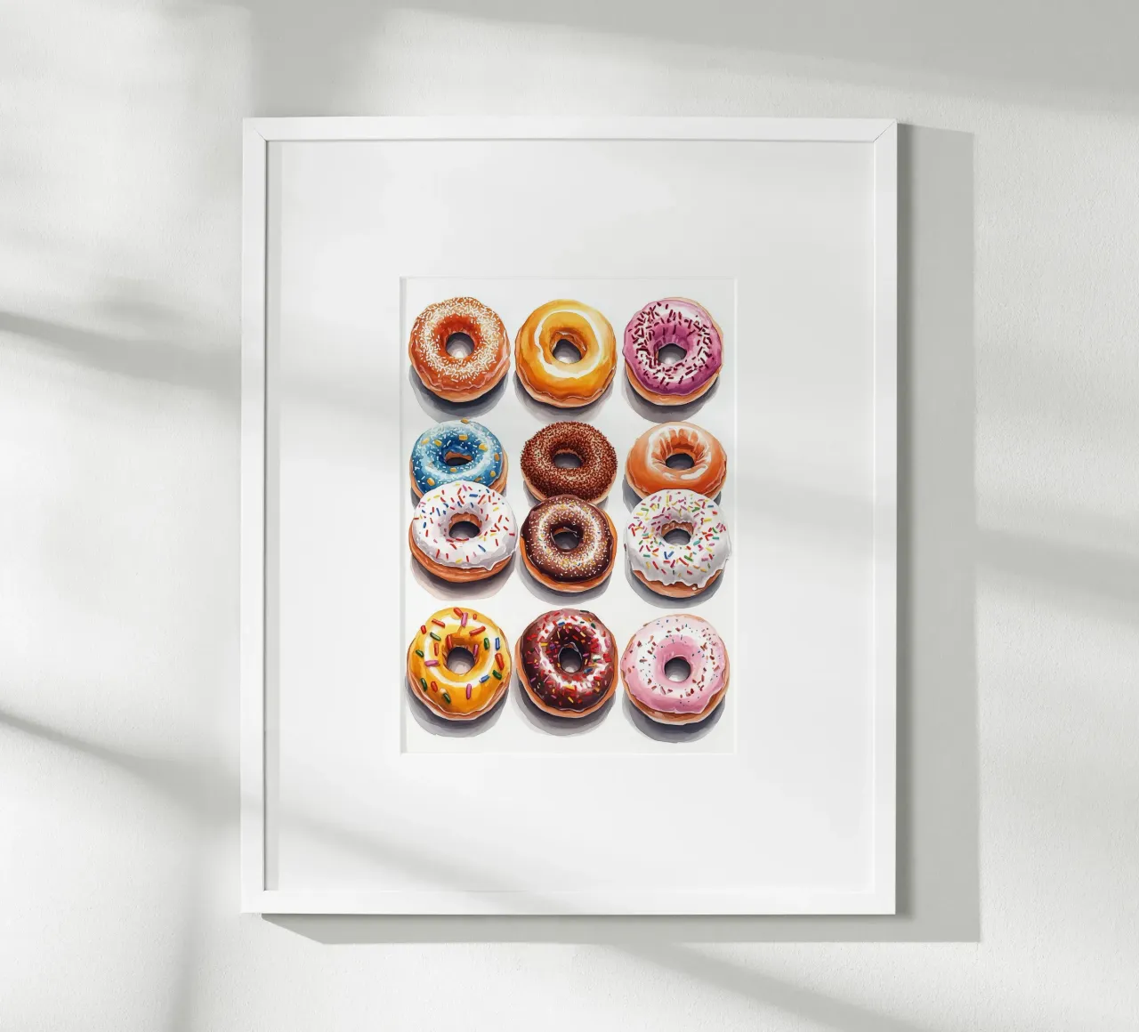 Donuts poster van Justyna Jaszke JBJart