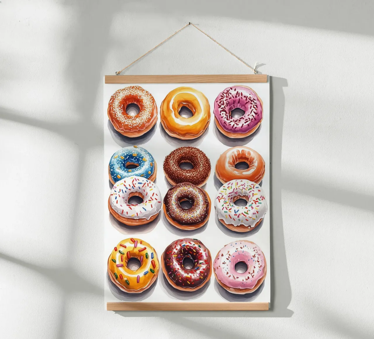 Donuts poster van Justyna Jaszke JBJart