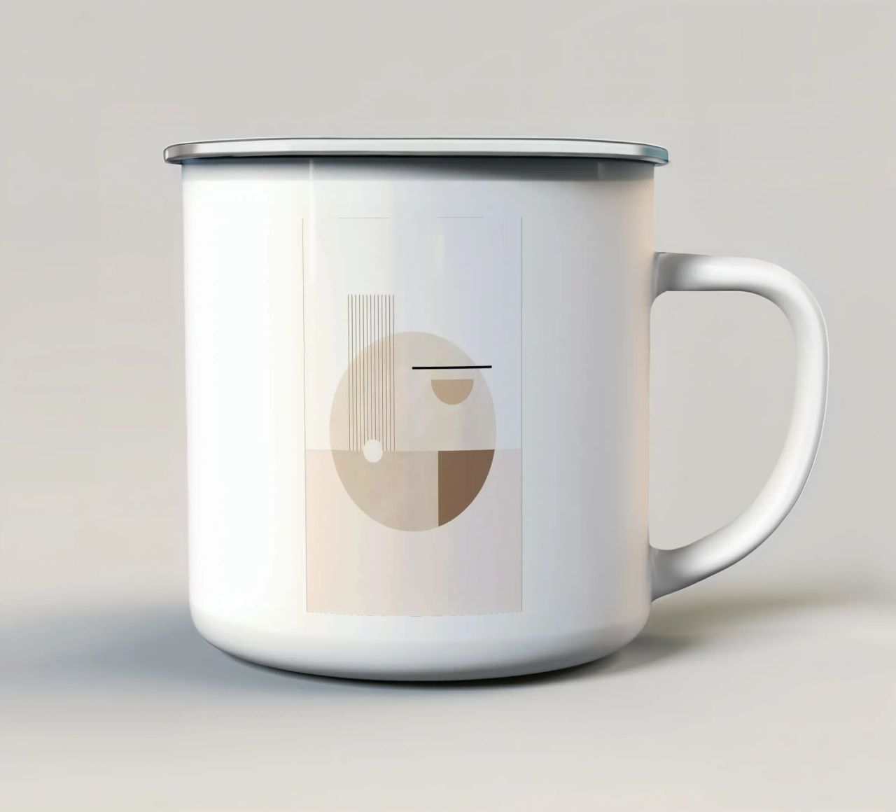 Il cerchio all'interno tazza in smalto da Kumasama