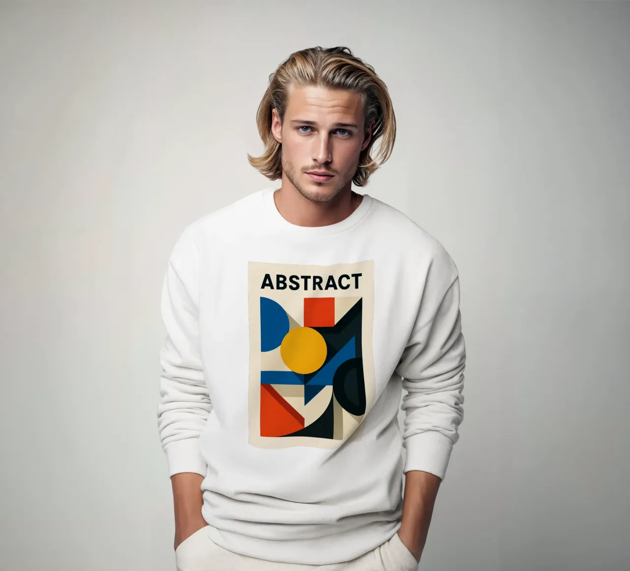 ABSTRACT - The clash of shapes and colours sweatshirt by Art Typo Essentiel