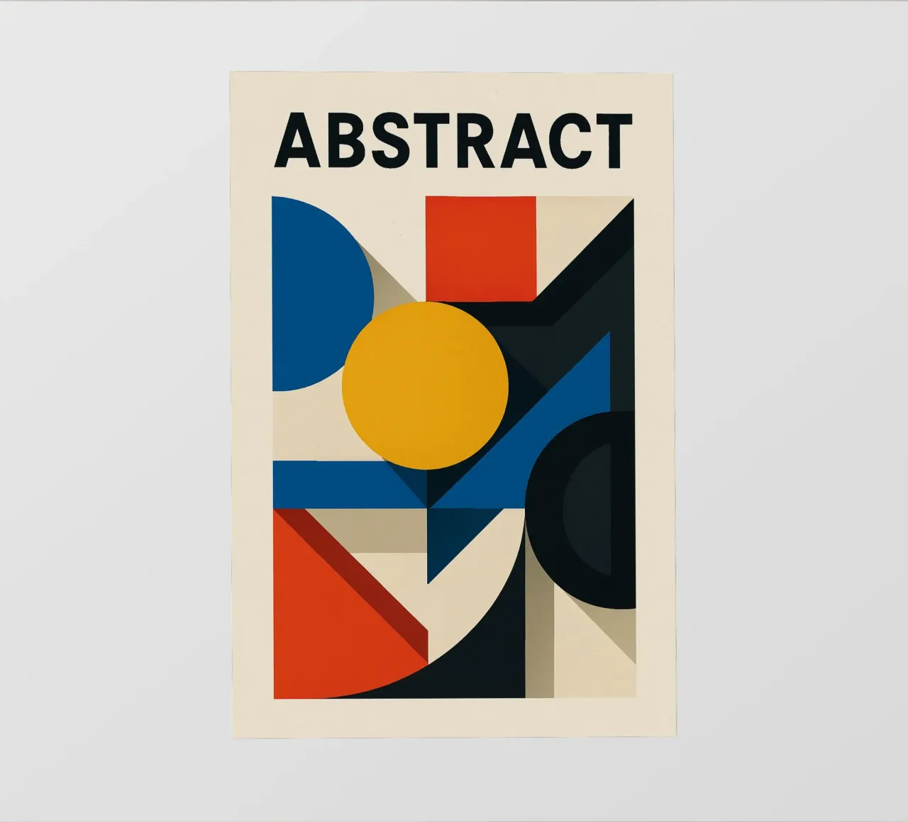 ABSTRACT - Lo scontro di forme e colori telo in pvc da Art Typo Essentiel