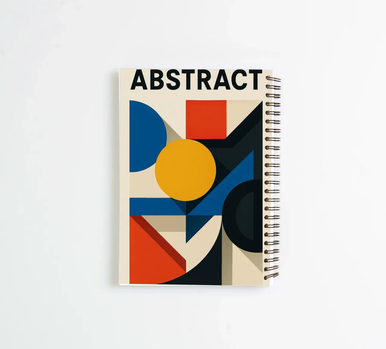 ABSTRACT - The clash of shapes and colours spiral notebook by Art Typo Essentiel