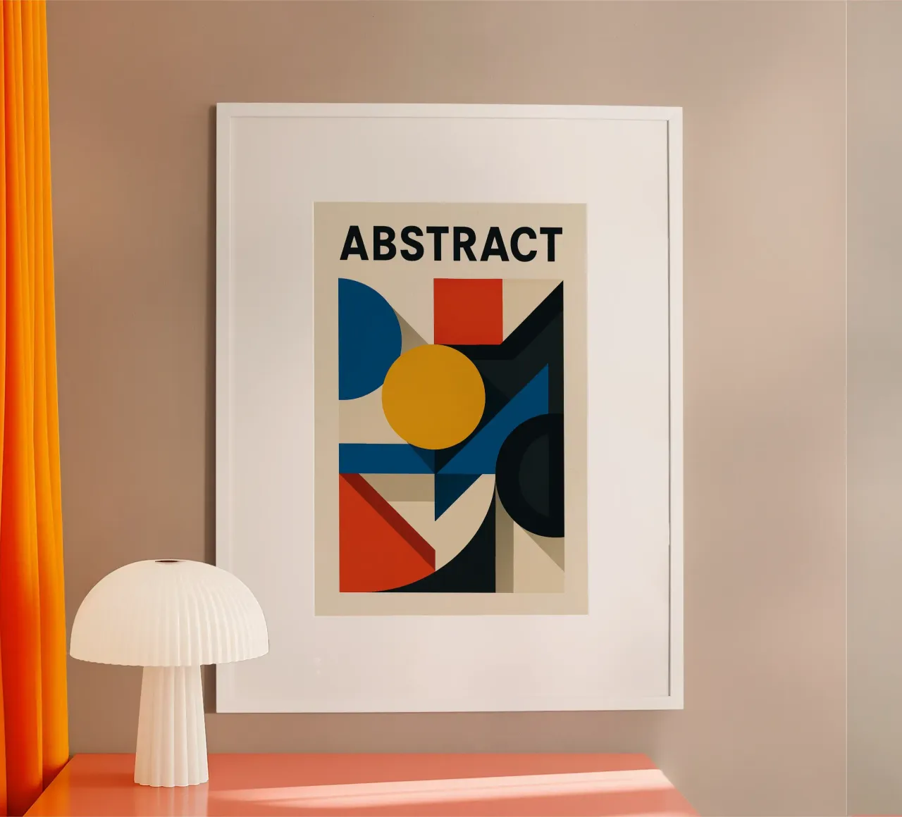ABSTRACT - Lo scontro di forme e colori carta hahnemühle da Art Typo Essentiel