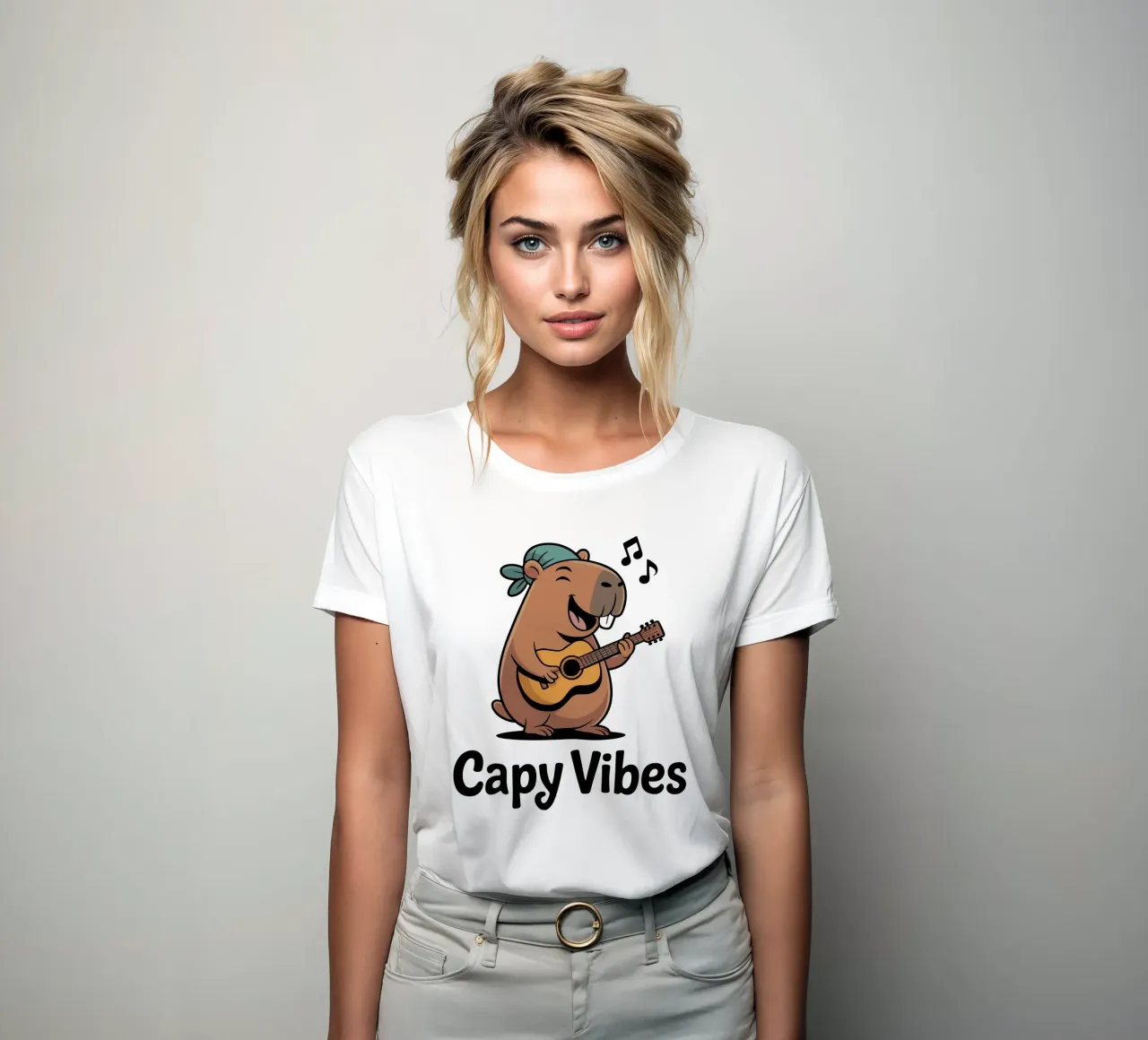 Capy & Bara Capy Vibes t-shirt da donna da Capy & Bara