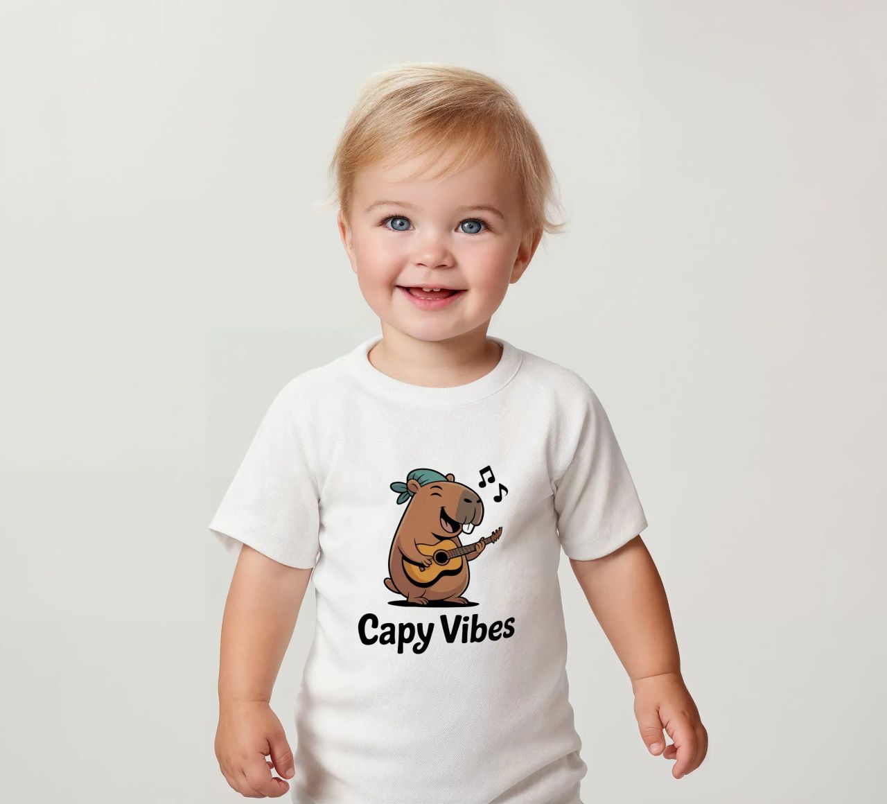 Capy & Bara Capy Vibes maglietta neonato da Capy & Bara