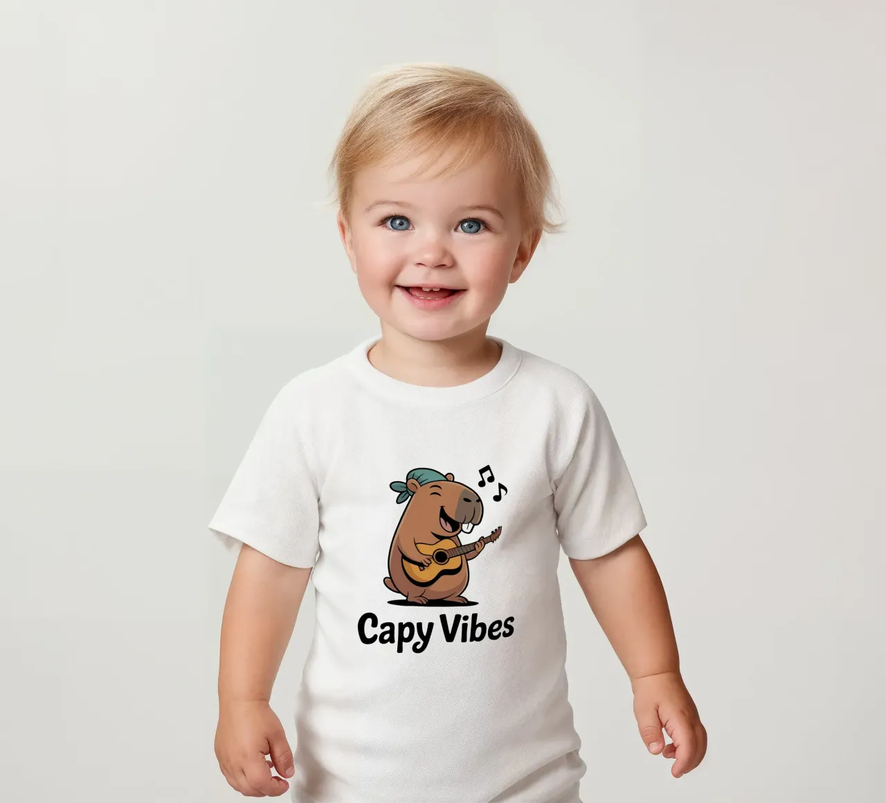 Capy & Bara Capy Vibes baby t-shirt van Capy & Bara
