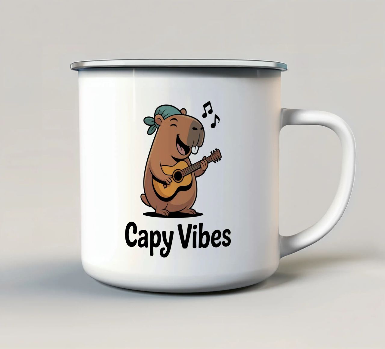Capy & Bara Capy Vibes tazza in smalto da Capy & Bara