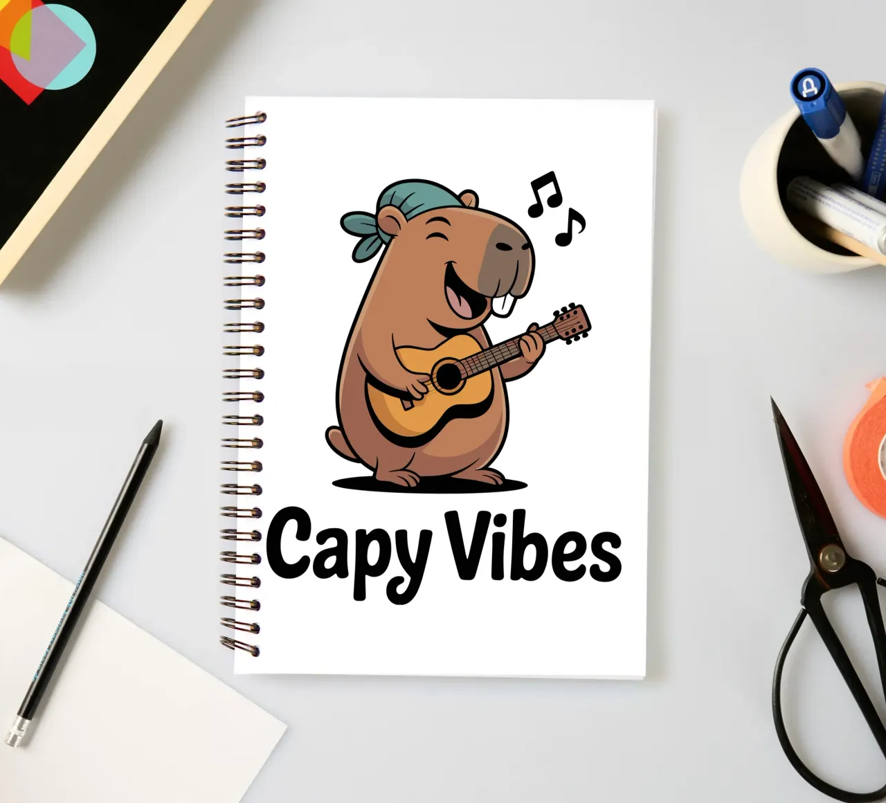 Capy & Bara Capy Vibes diario ad anelli da Capy & Bara