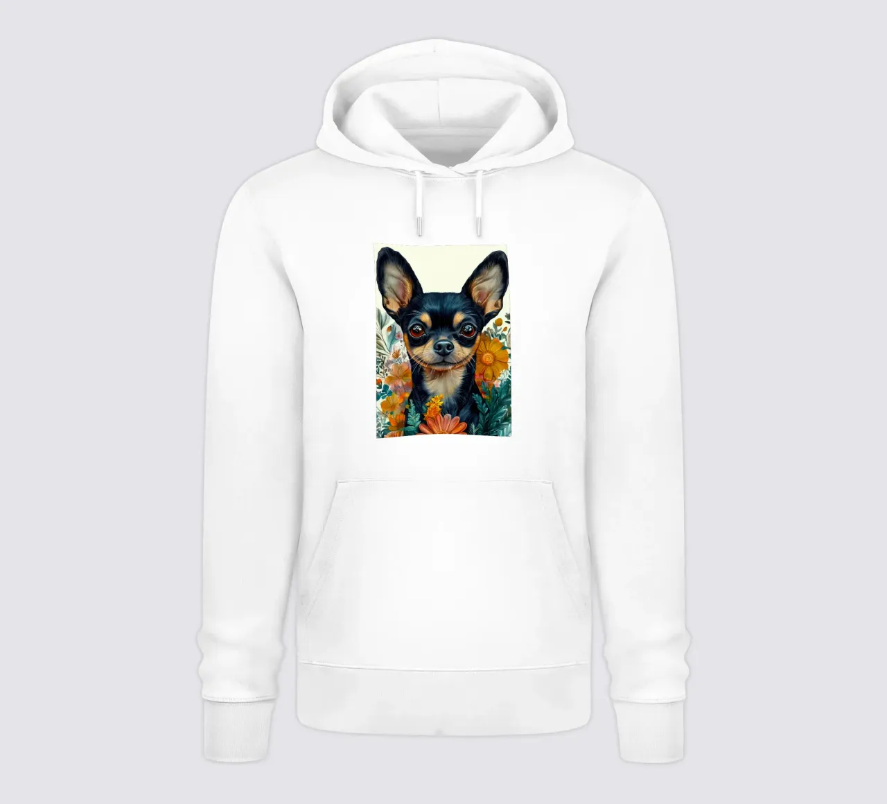 Cane chihuahua felpa con cappuccio da Justyna Jaszke JBJart