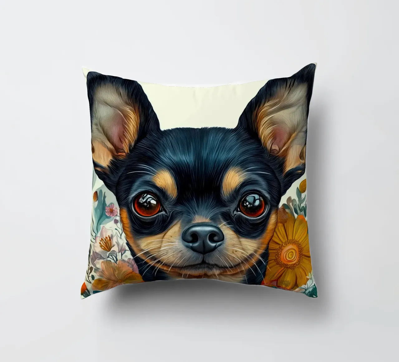 Cane chihuahua cuscino da Justyna Jaszke JBJart