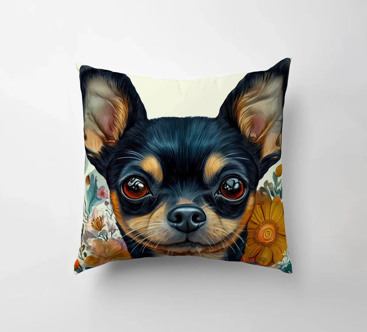 Cane chihuahua cuscino da Justyna Jaszke JBJart