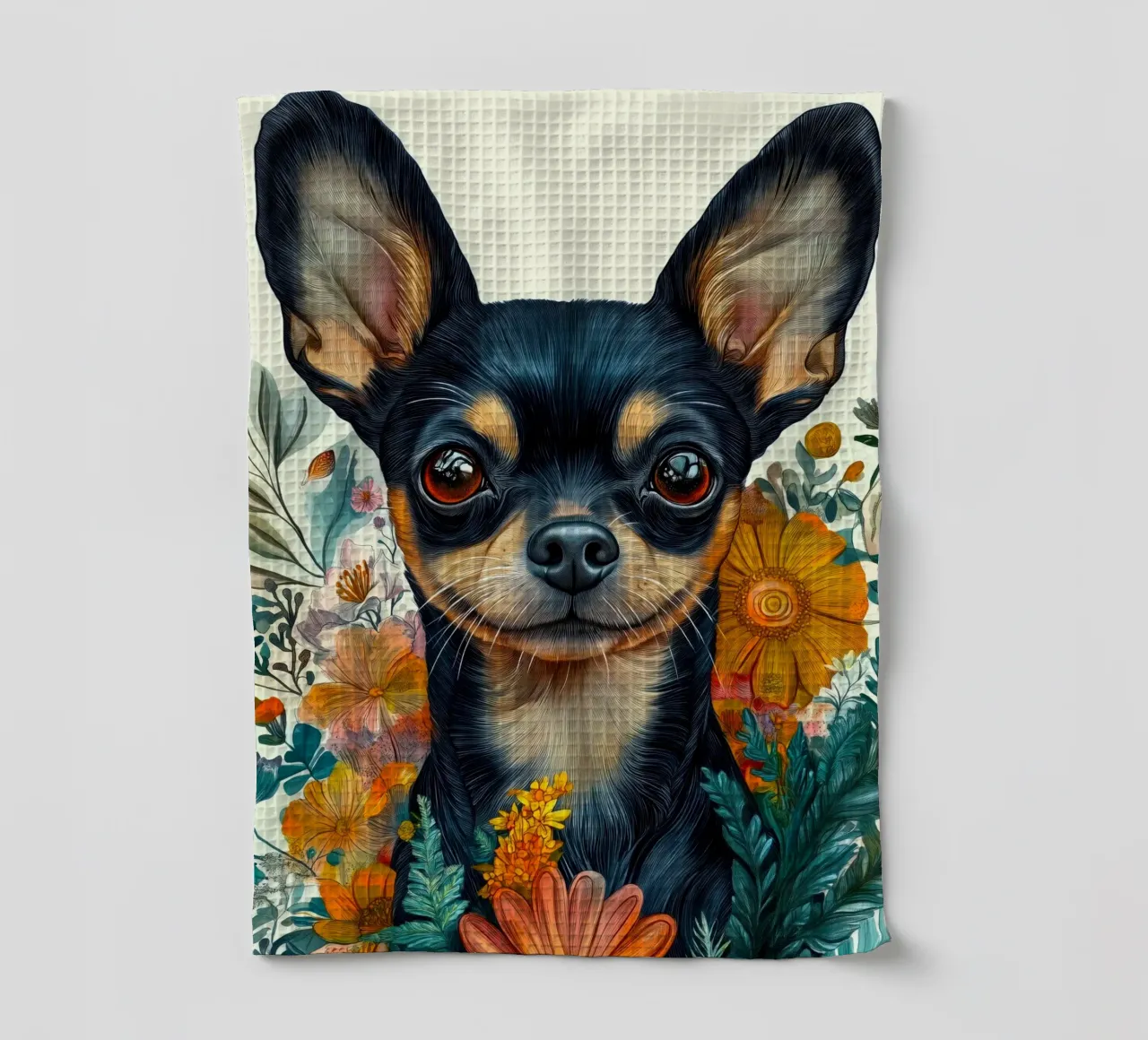 Chien chihuahua torchon de Justyna Jaszke JBJart