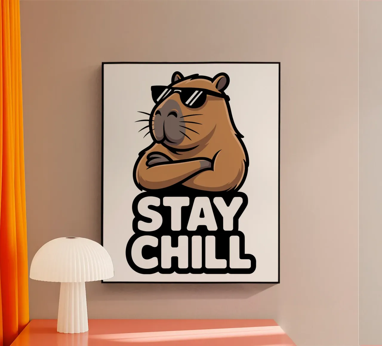 Capy & Bara Sty Chill plexiglass da Shirtfantastisch