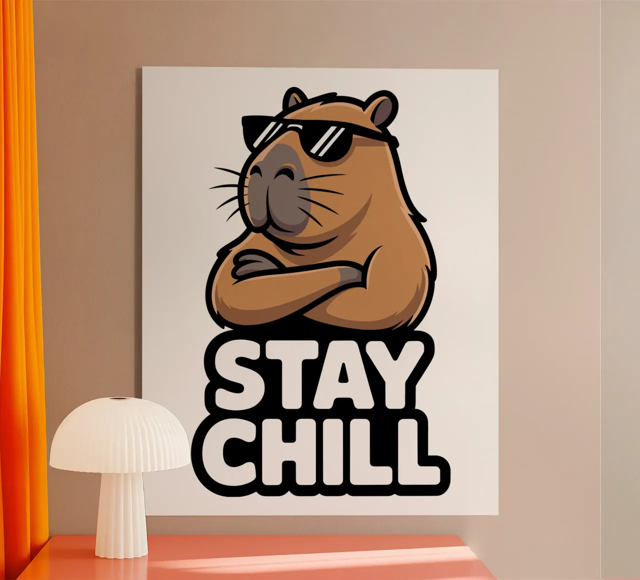 Capy & Bara Sty Chill plexiglass da Shirtfantastisch