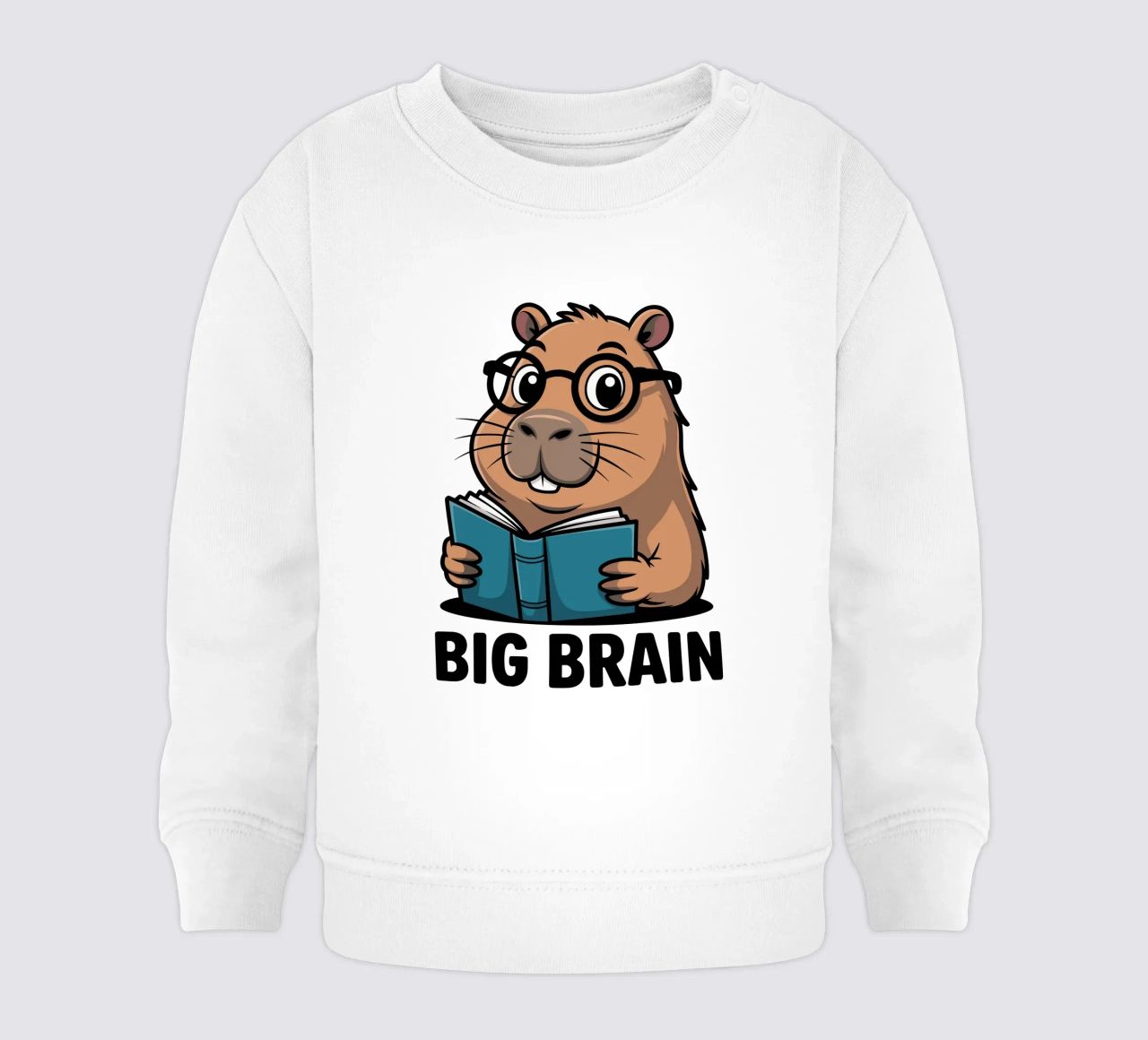 Capy & Bara Big Brain felpa neonato da Capy & Bara