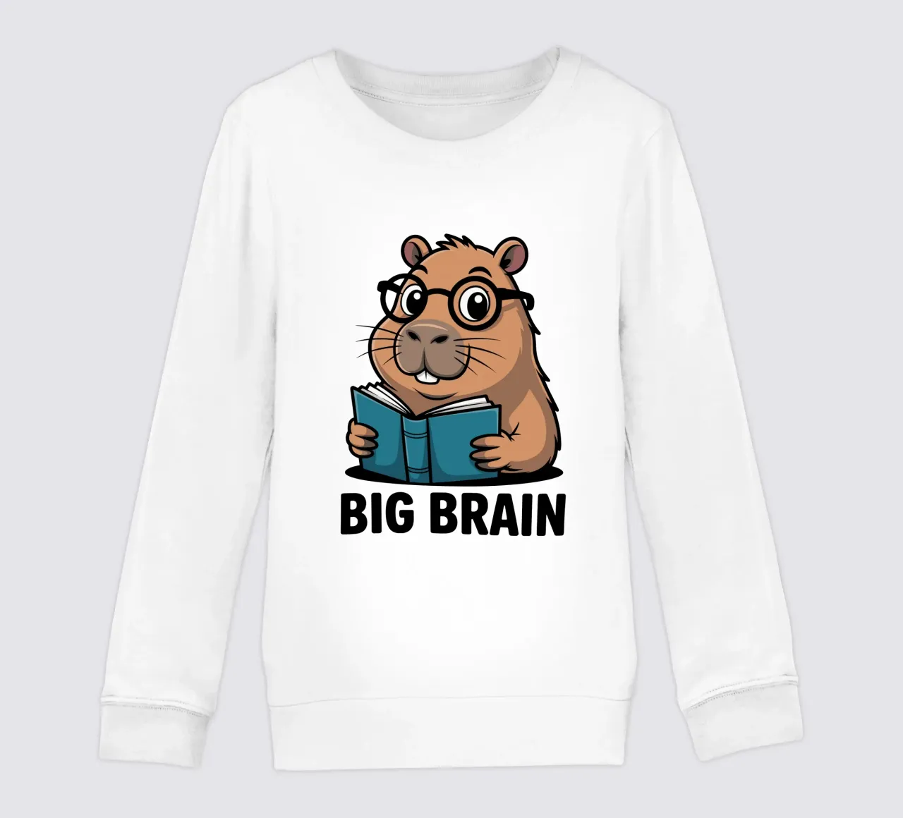 Capy & Bara Big Brain felpa bambino da Capy & Bara