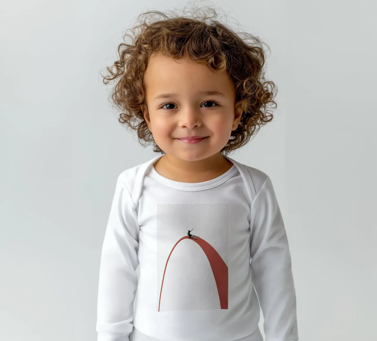 Enjoy The Ride long-sleeve baby romper by Maarten Léon