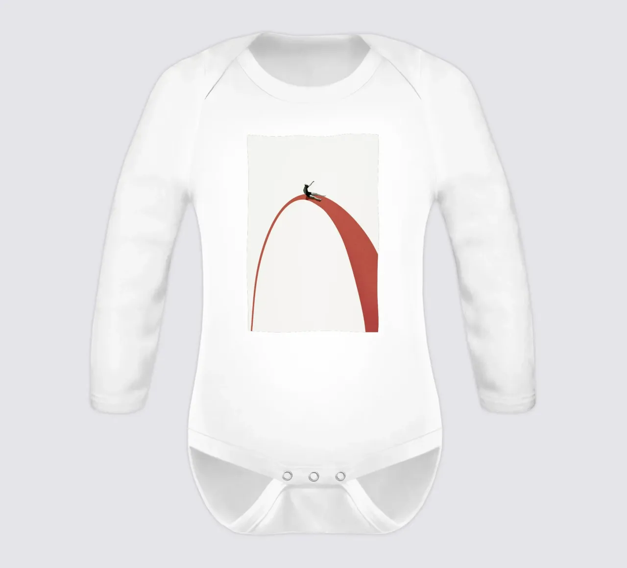 Enjoy The Ride long-sleeve baby romper by Maarten Léon