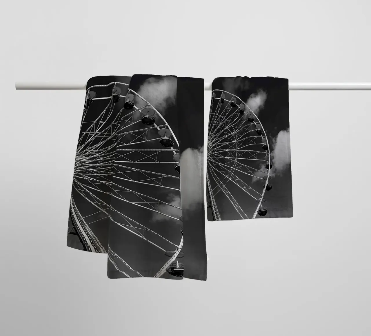 Bianco e nero #1 asciugamano da bagno da j-photography