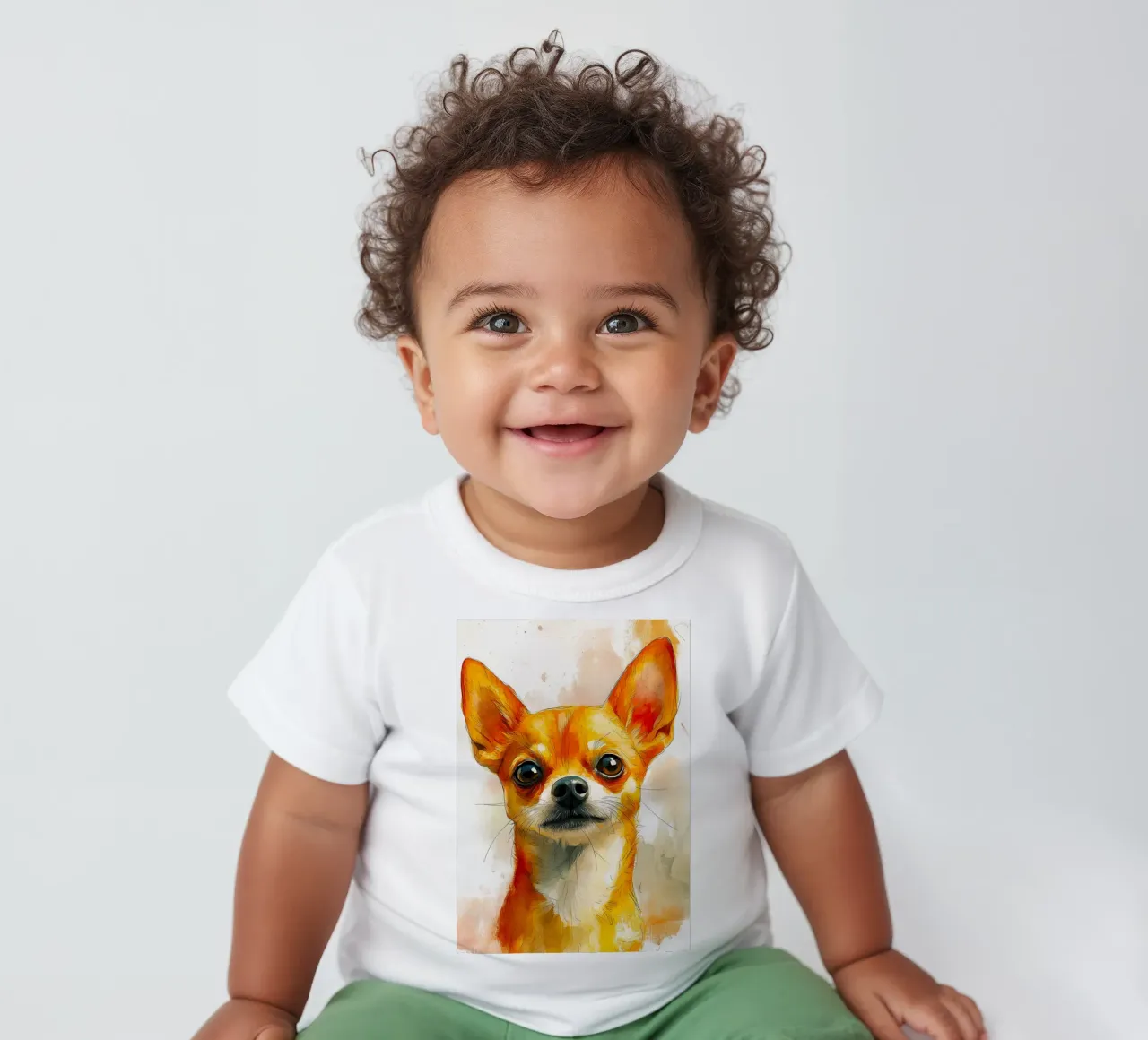 Dog chihuahua baby t-shirt by Justyna Jaszke JBJart