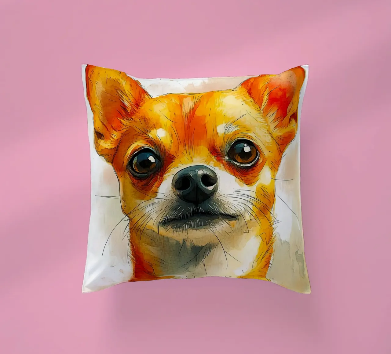 Cane chihuahua cuscino da Justyna Jaszke JBJart