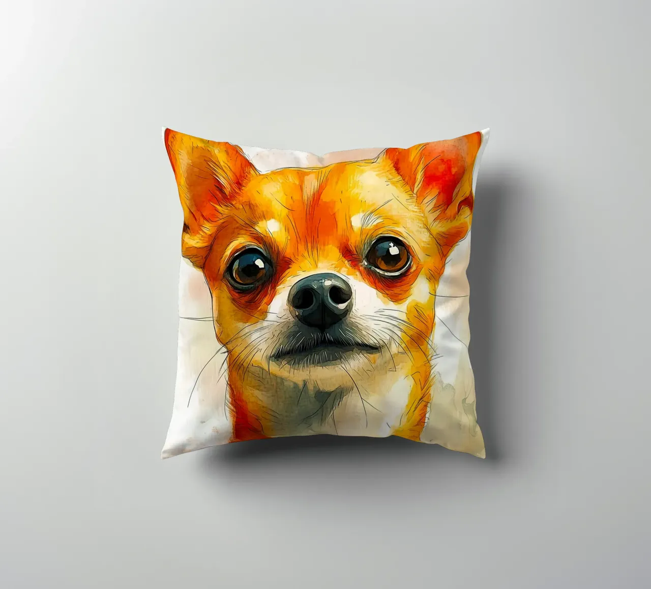 Cane chihuahua cuscino da Justyna Jaszke JBJart