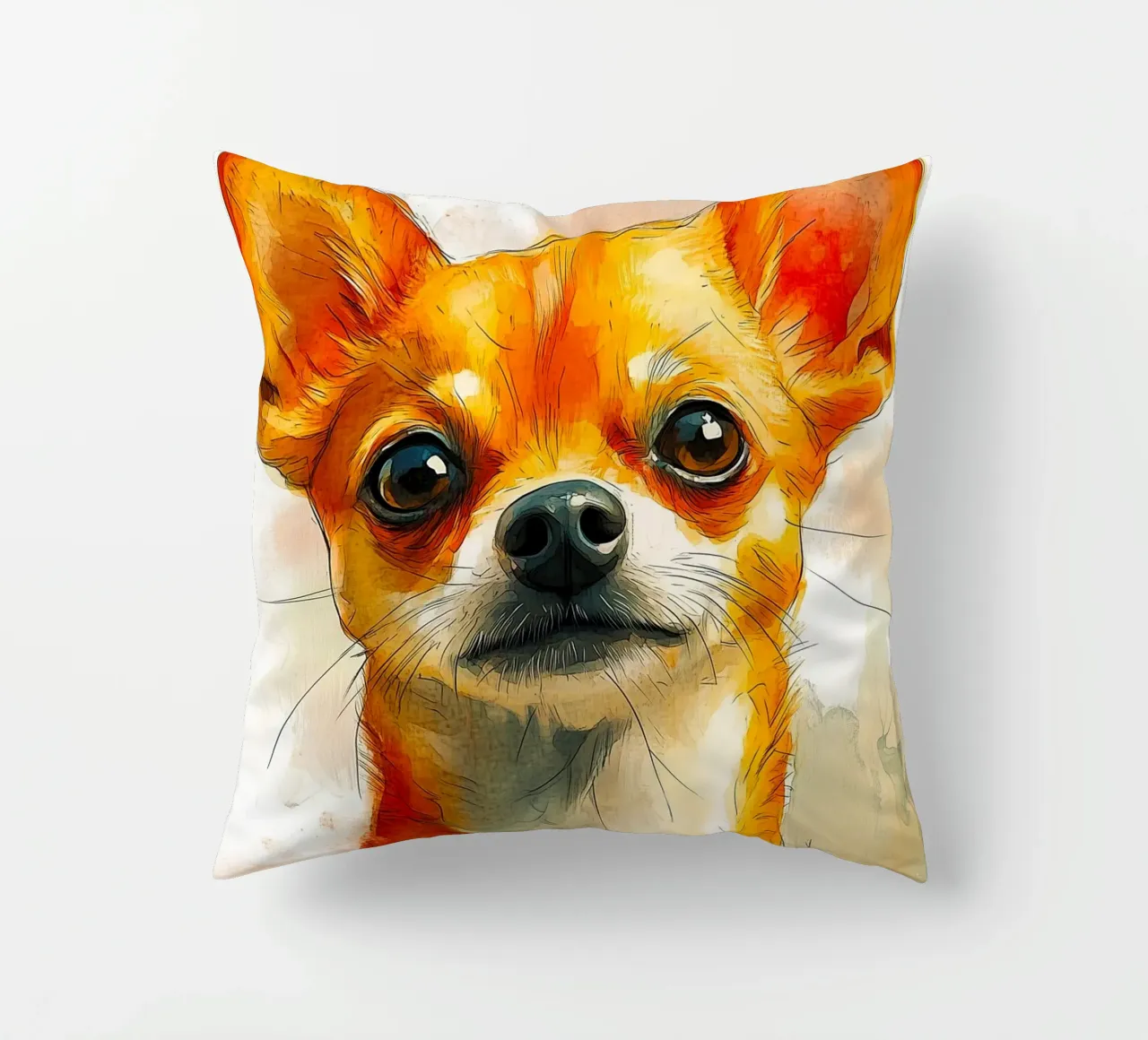 Cane chihuahua cuscino da Justyna Jaszke JBJart