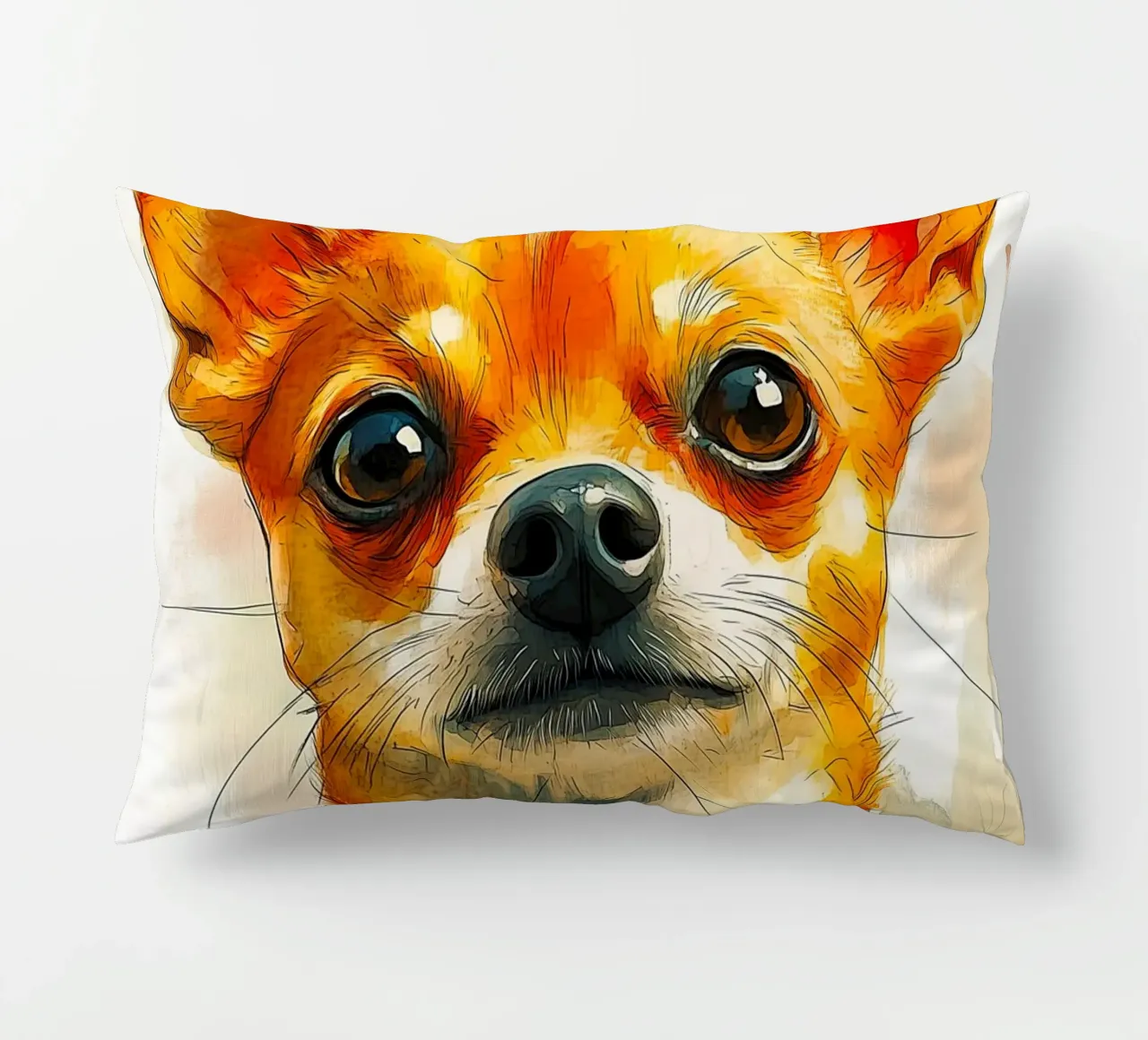 Cane chihuahua cuscino da Justyna Jaszke JBJart
